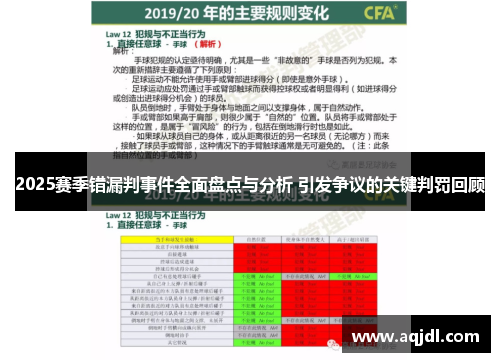 2025赛季错漏判事件全面盘点与分析 引发争议的关键判罚回顾