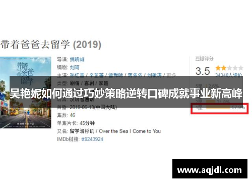 吴艳妮如何通过巧妙策略逆转口碑成就事业新高峰