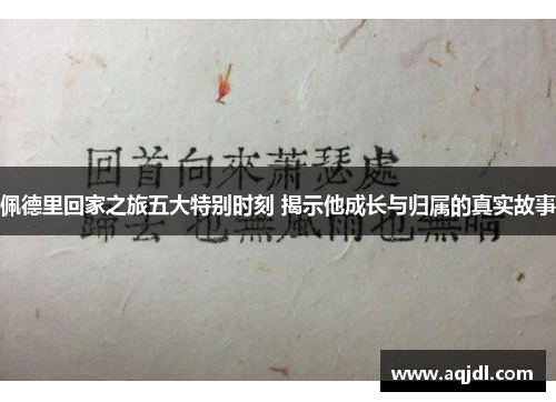 佩德里回家之旅五大特别时刻 揭示他成长与归属的真实故事